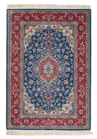 Tappeto Persero - Isfahan - Premio - 198 x 133 cm - blu