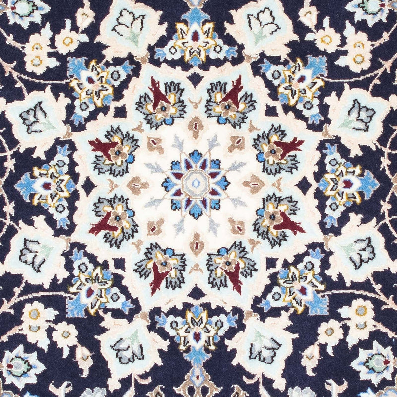 Tappeto Persero - Isfahan - Premio - 104 x 72 cm - blu scuro
