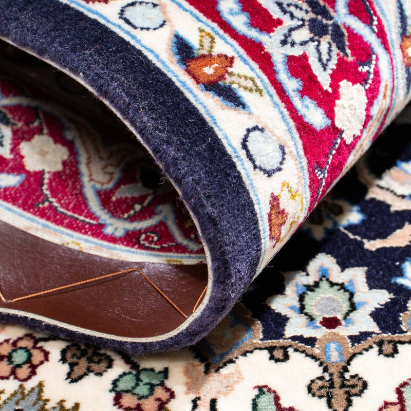 Tappeto Persero - Isfahan - Premio - 104 x 72 cm - blu scuro