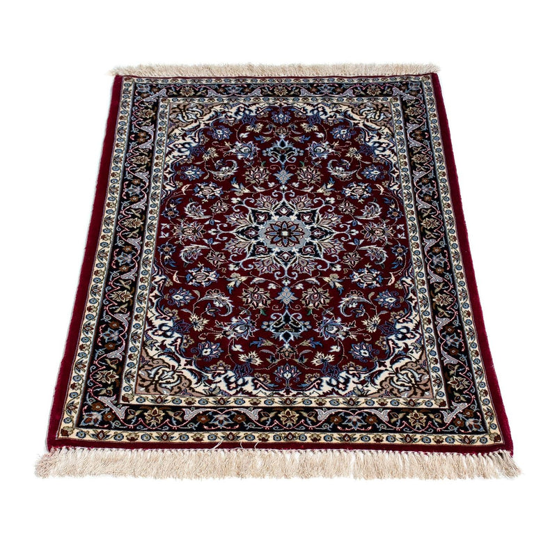 Tappeto Persero - Isfahan - Premio - 108 x 70 cm - rosso scuro