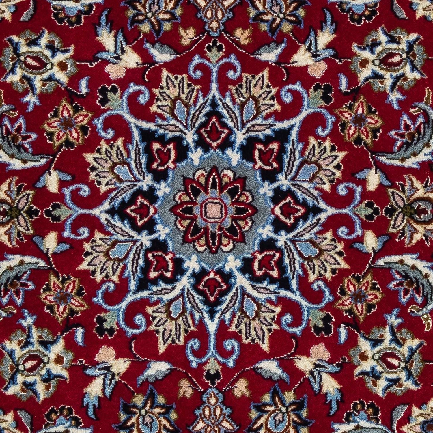 Tappeto Persero - Isfahan - Premio - 101 x 71 cm - rosso scuro