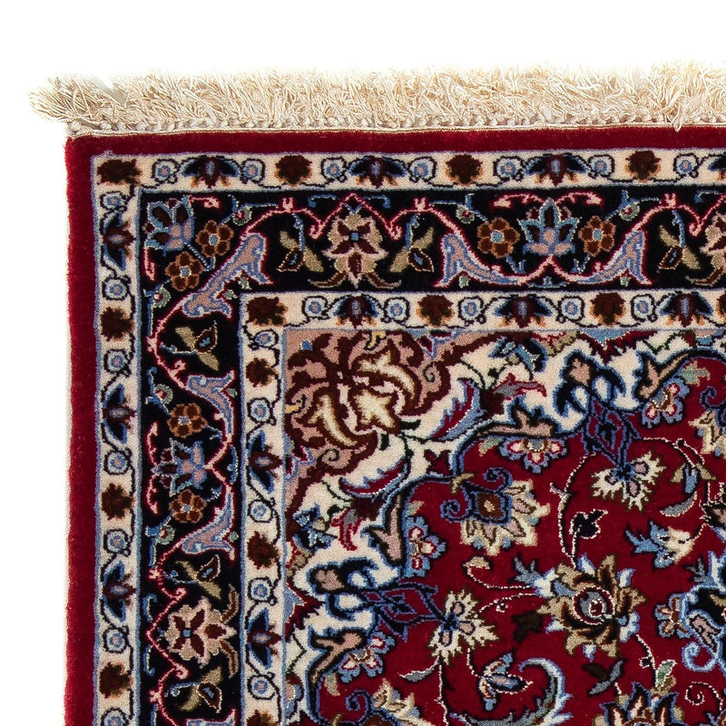 Tappeto Persero - Isfahan - Premio - 101 x 71 cm - rosso scuro
