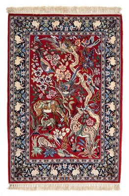 Tappeto Persero - Isfahan - Premio - 105 x 70 cm - rosso