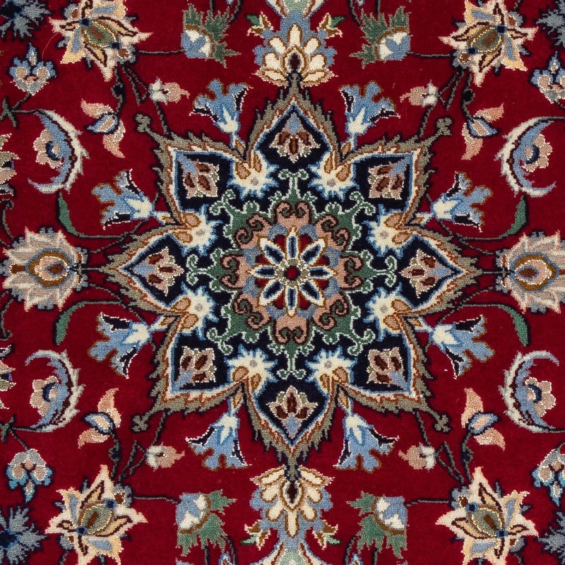 Tappeto Persero - Isfahan - Premio - 100 x 70 cm - rosso scuro