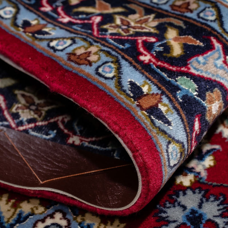 Tappeto Persero - Isfahan - Premio - 100 x 70 cm - rosso scuro