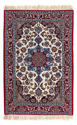 Tappeto Persero - Isfahan - Premio - 102 x 70 cm - rosso scuro