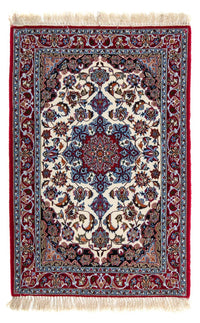 Tappeto Persero - Isfahan - Premio - 102 x 70 cm - rosso scuro
