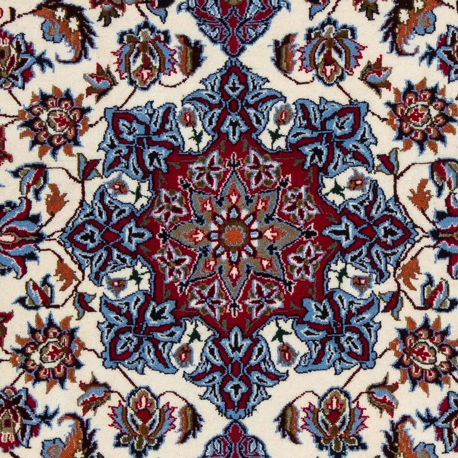 Tappeto Persero - Isfahan - Premio - 102 x 70 cm - rosso scuro