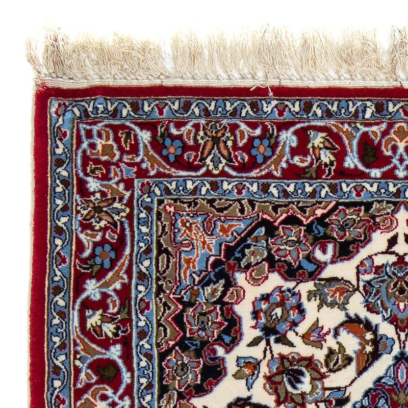 Tappeto Persero - Isfahan - Premio - 102 x 70 cm - rosso scuro