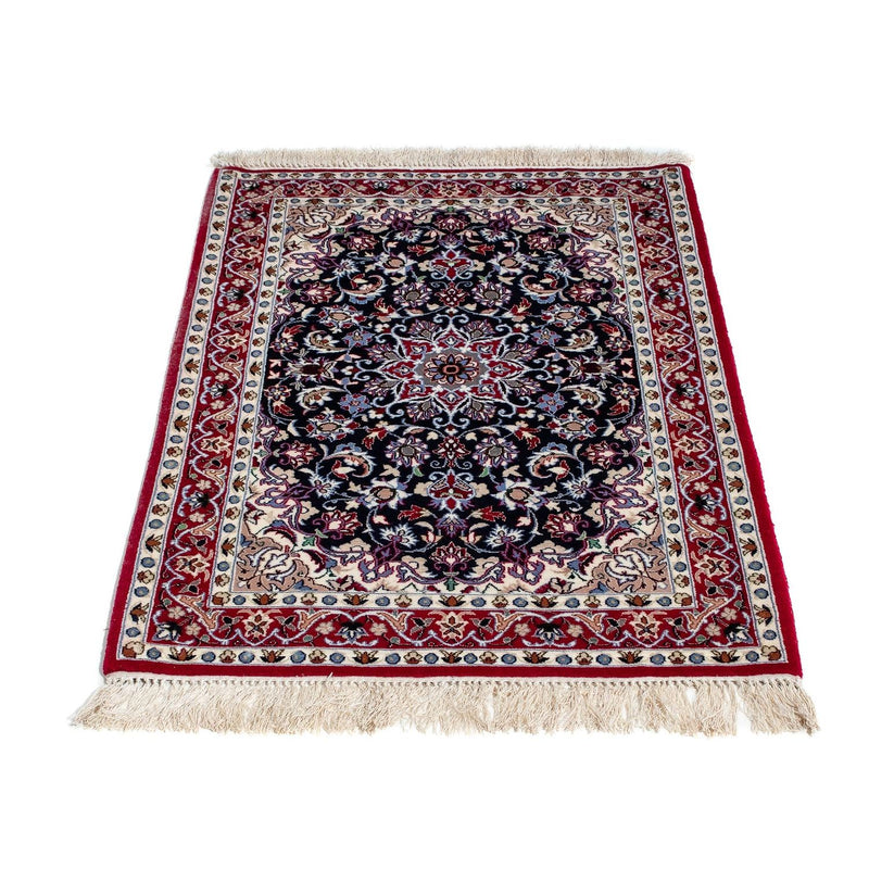 Tappeto Persero - Isfahan - Premio - 104 x 73 cm - rosso scuro