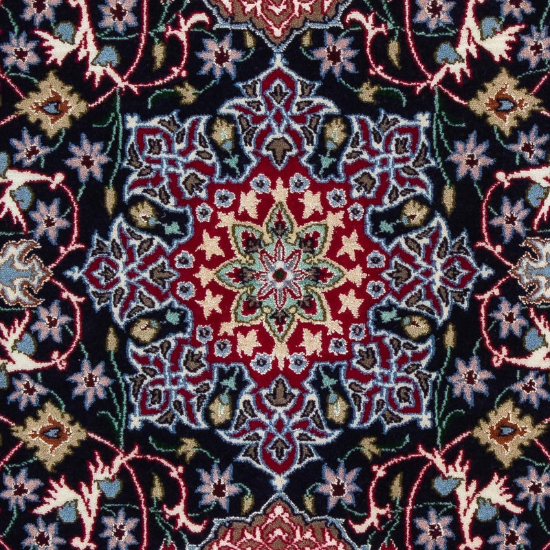 Tappeto Persero - Isfahan - Premio - 105 x 70 cm - rosso scuro