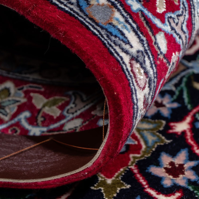 Tappeto Persero - Isfahan - Premio - 105 x 70 cm - rosso scuro
