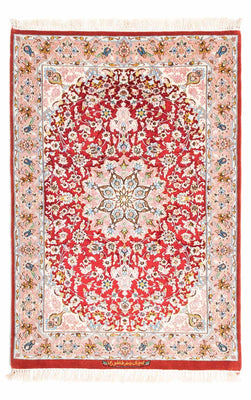 Tappeto Persero - Isfahan - Premio - 123 x 83 cm - rosso