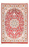 Isfahan Tappeto 83x123cm - Tappeto persiano - Rettangolo / Rosso / 83 x 123 cm Rettangolo