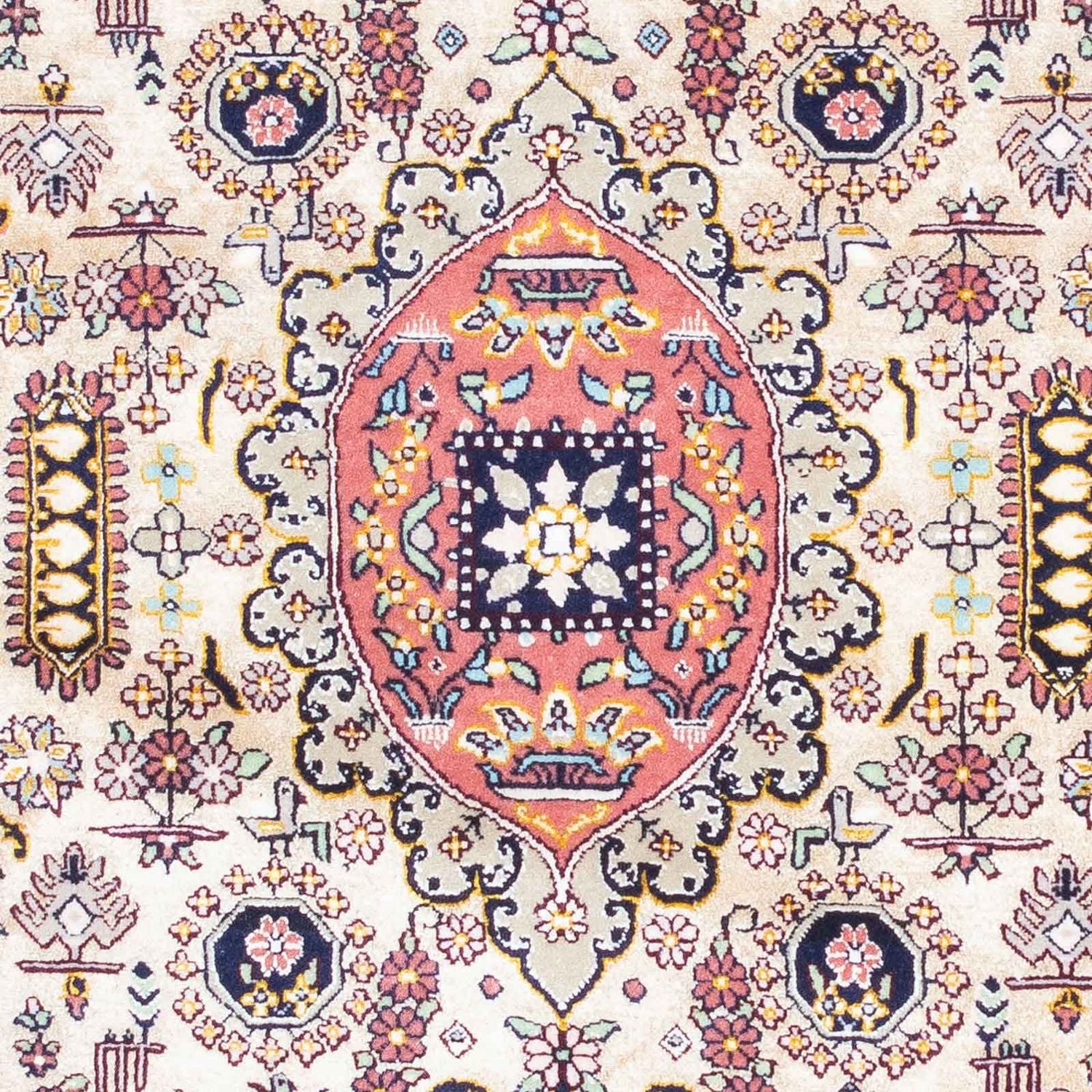 Tappeto Persero - Isfahan - Premio - 126 x 83 cm - blu chiaro