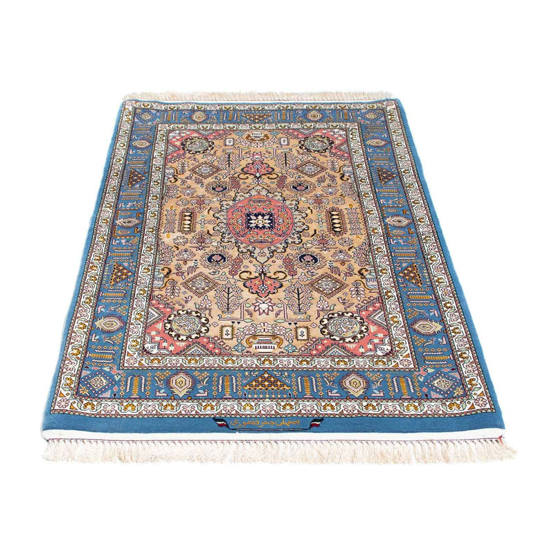 Tappeto Persero - Isfahan - Premio - 126 x 83 cm - blu chiaro