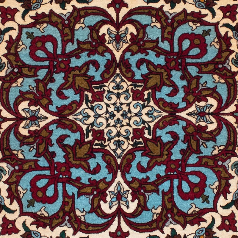 Tappeto Persero - Isfahan - Premio - 137 x 90 cm - rosso scuro