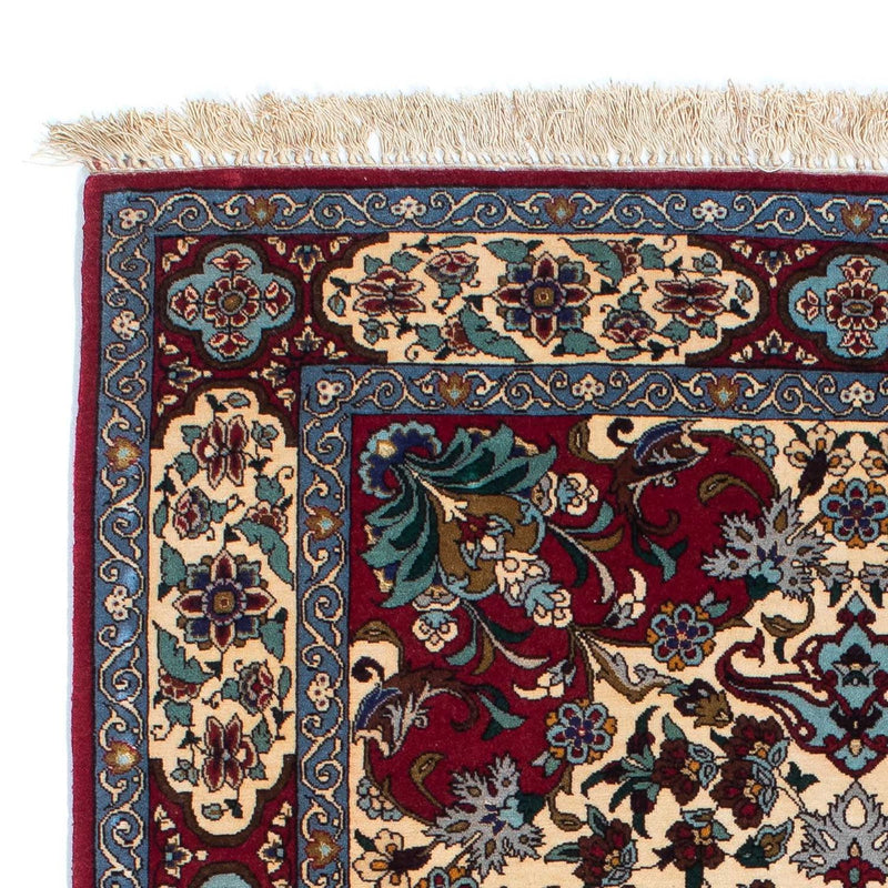 Tappeto Persero - Isfahan - Premio - 137 x 90 cm - rosso scuro