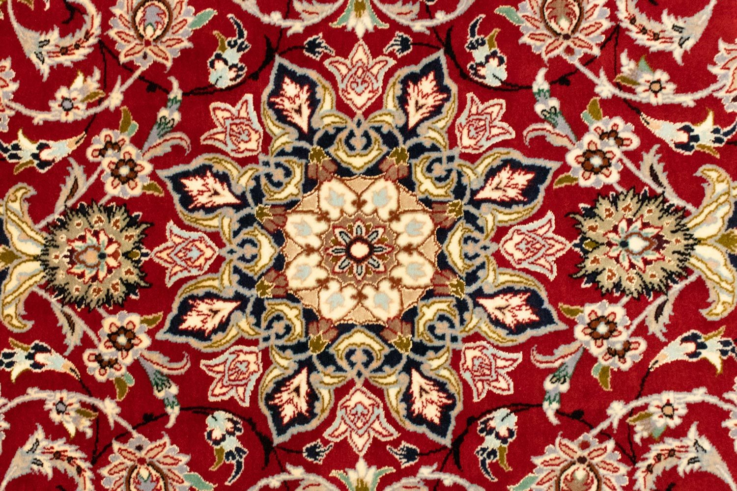 Tappeto Persero - Isfahan - Premio - 162 x 111 cm - rosso