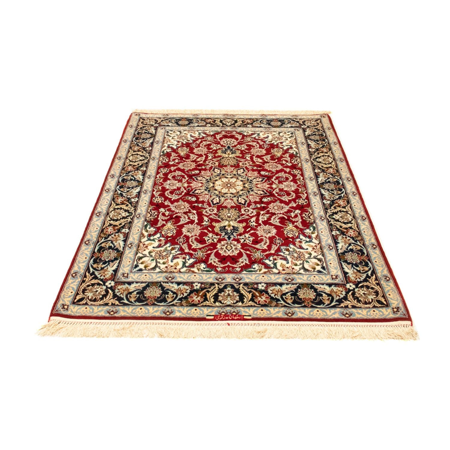 Tappeto Persero - Isfahan - Premio - 162 x 111 cm - rosso