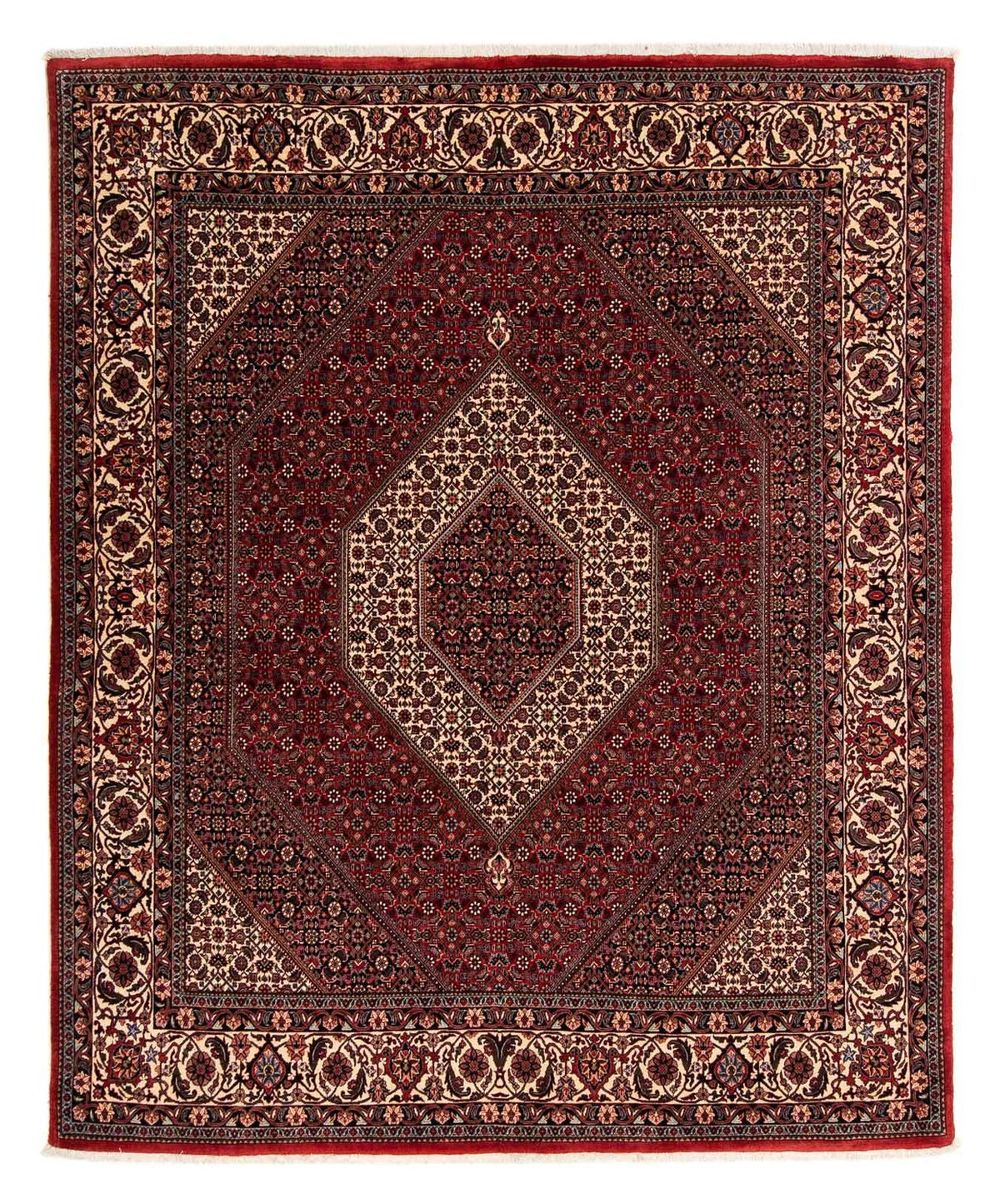 Tappeto Persero - Bidjar - 247 x 202 cm - rosso scuro