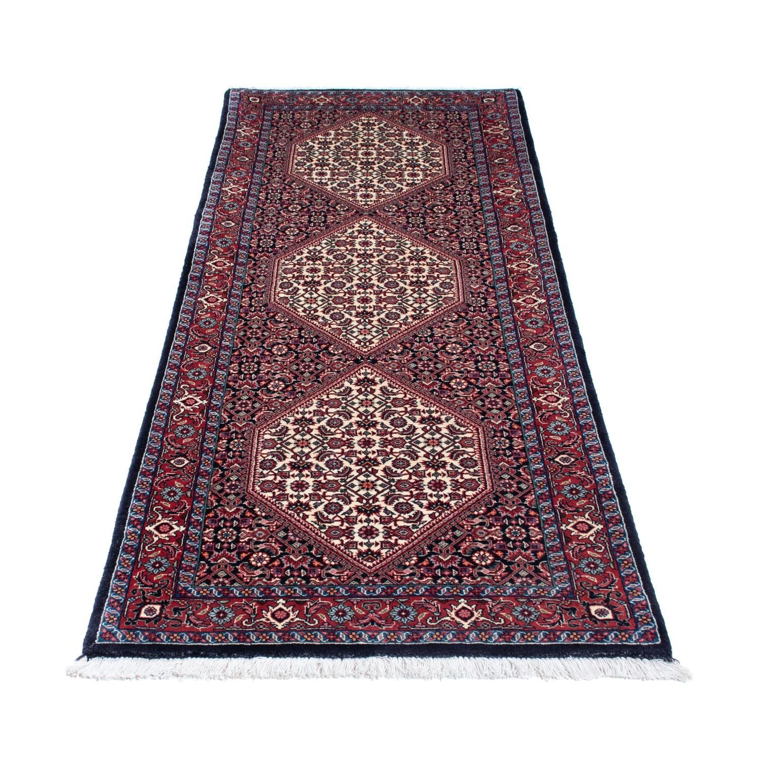 Tappeto corsia Tappeto Persero - Bidjar - 206 x 73 cm - blu scuro