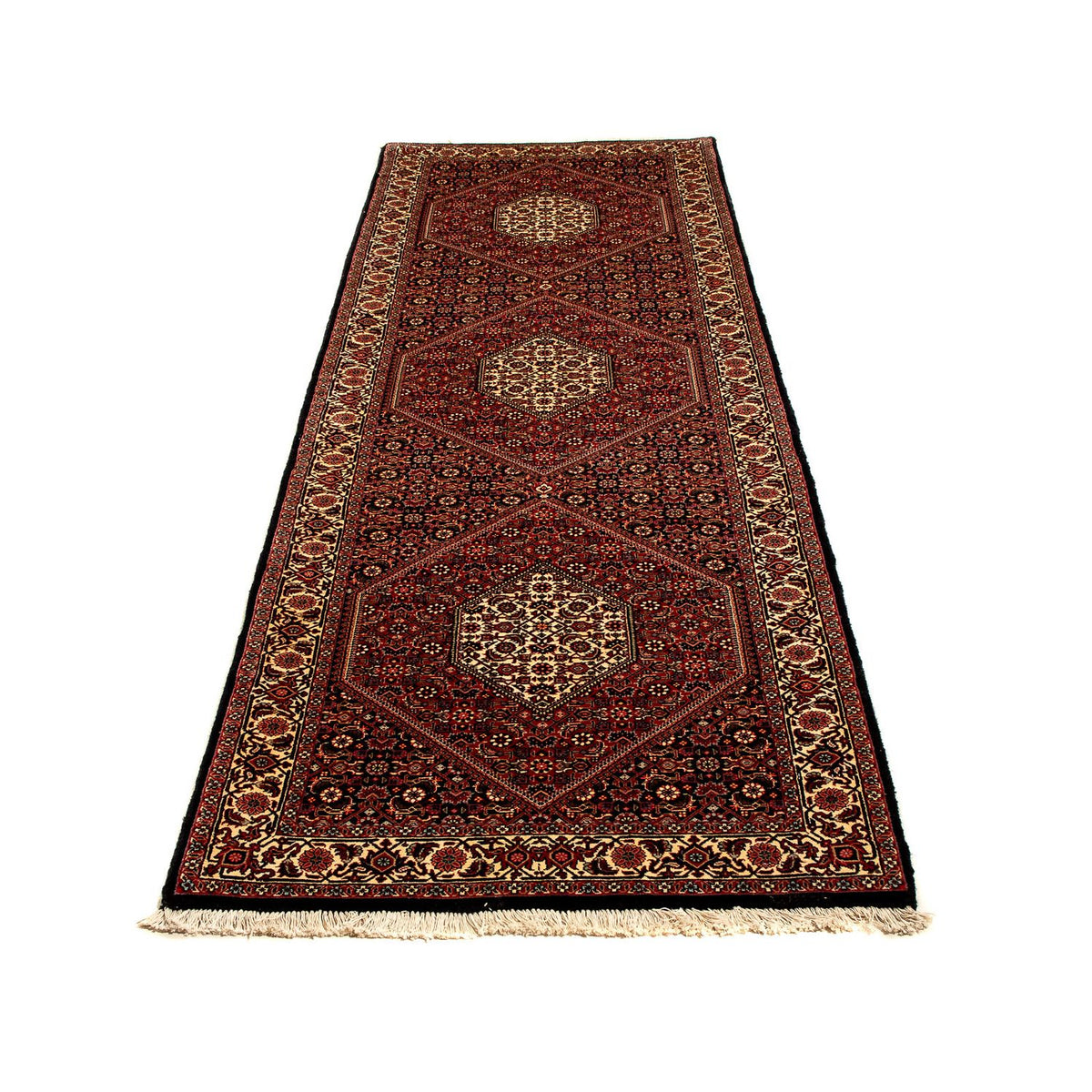 Tappeto corsia Tappeto Persero - Bidjar - 296 x 83 cm - rosso scuro