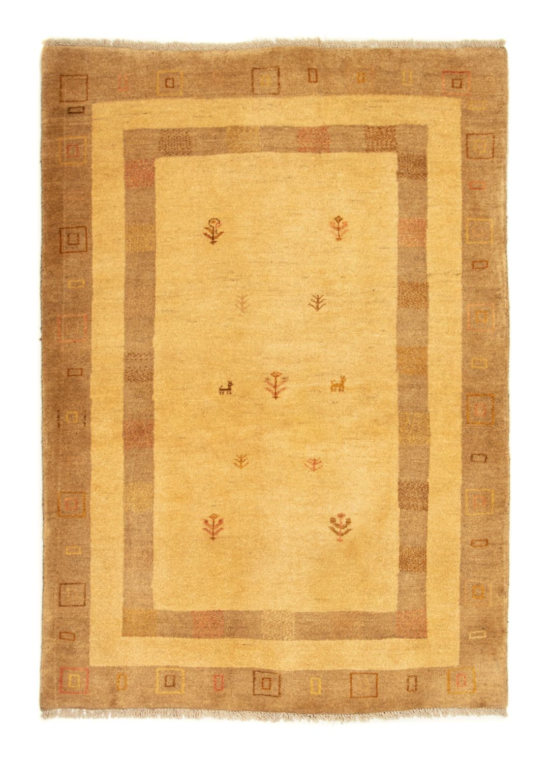 Tappeto Gabbeh - Persero - 174 x 121 cm - oro