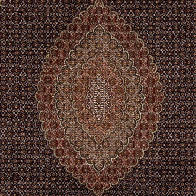 Tappeto Persero - Tabriz - 346 x 252 cm - marrone