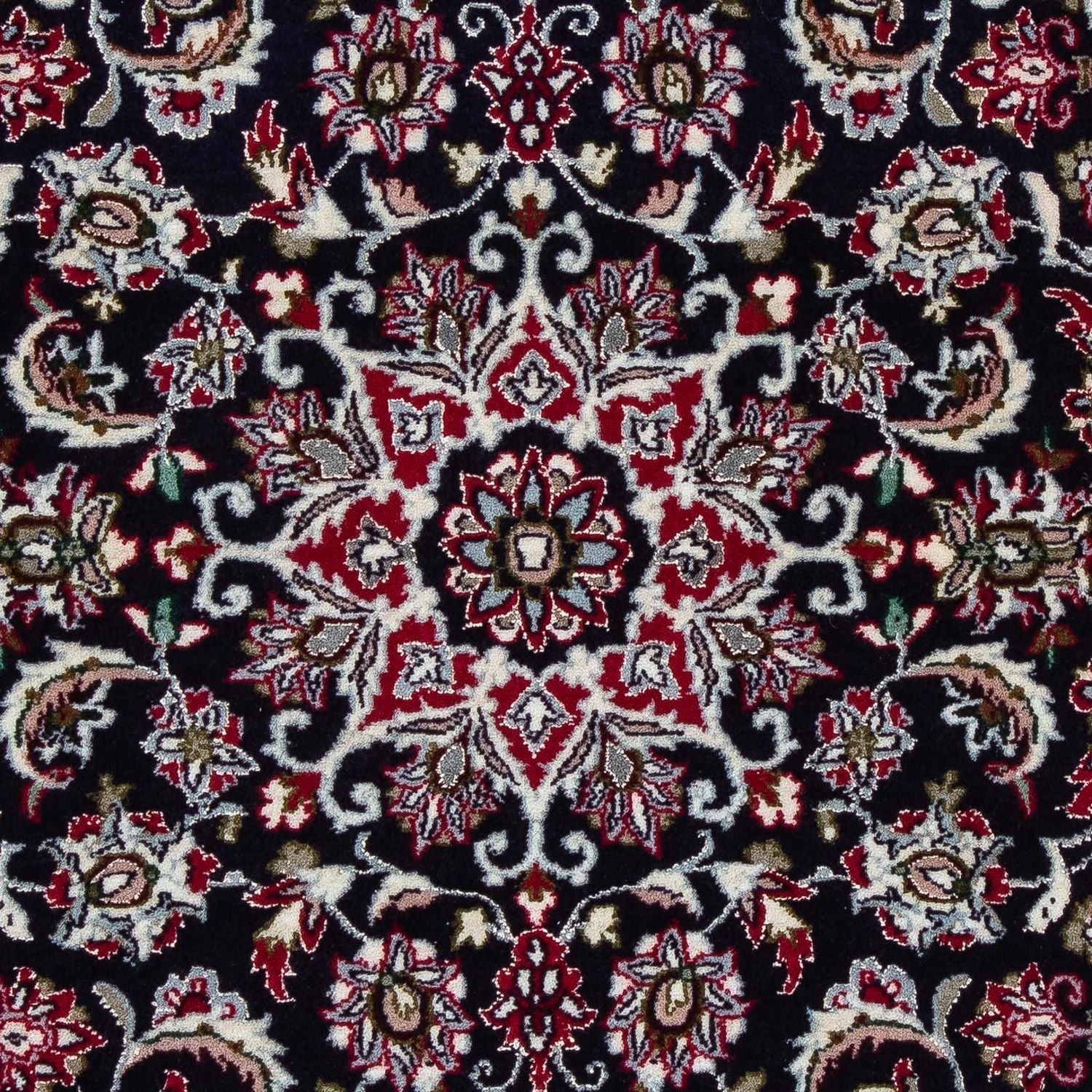 Tappeto Persero - Isfahan - Premio - 107 x 69 cm - rosso scuro