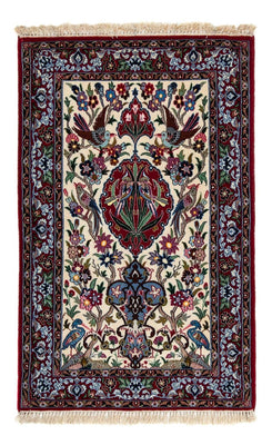 Tappeto Persero - Isfahan - Premio - 105 x 67 cm - rosso scuro