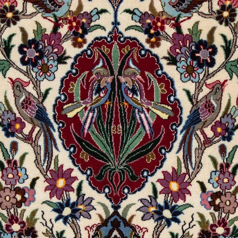 Tappeto Persero - Isfahan - Premio - 105 x 67 cm - rosso scuro