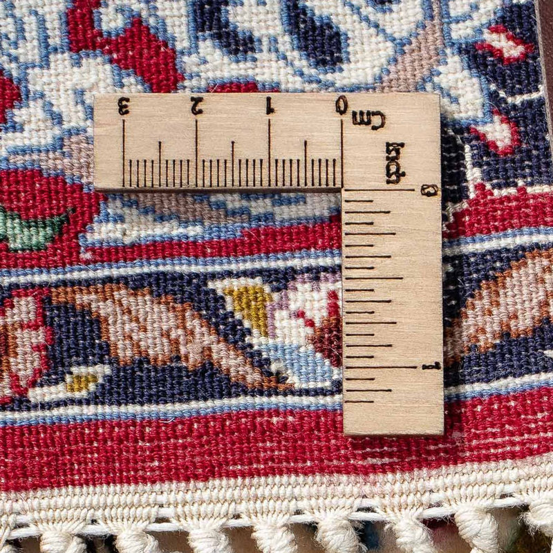 Tappeto Persero - Isfahan - Premio - 105 x 67 cm - rosso scuro