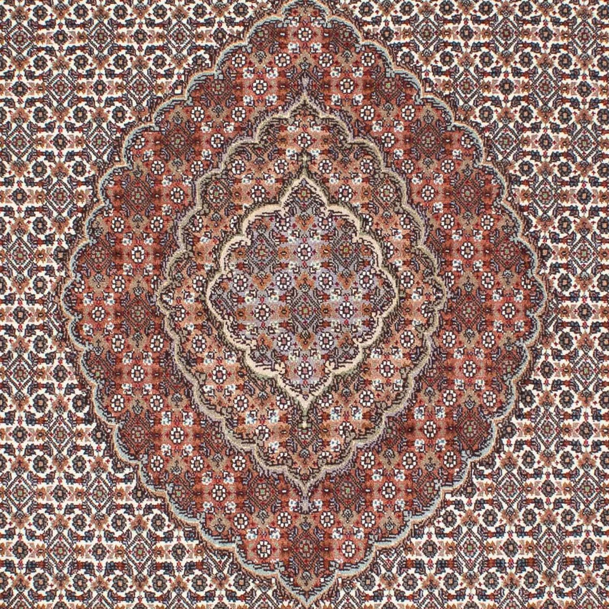 Tappeto Persero - Tabriz - 212 x 153 cm - marrone chiaro