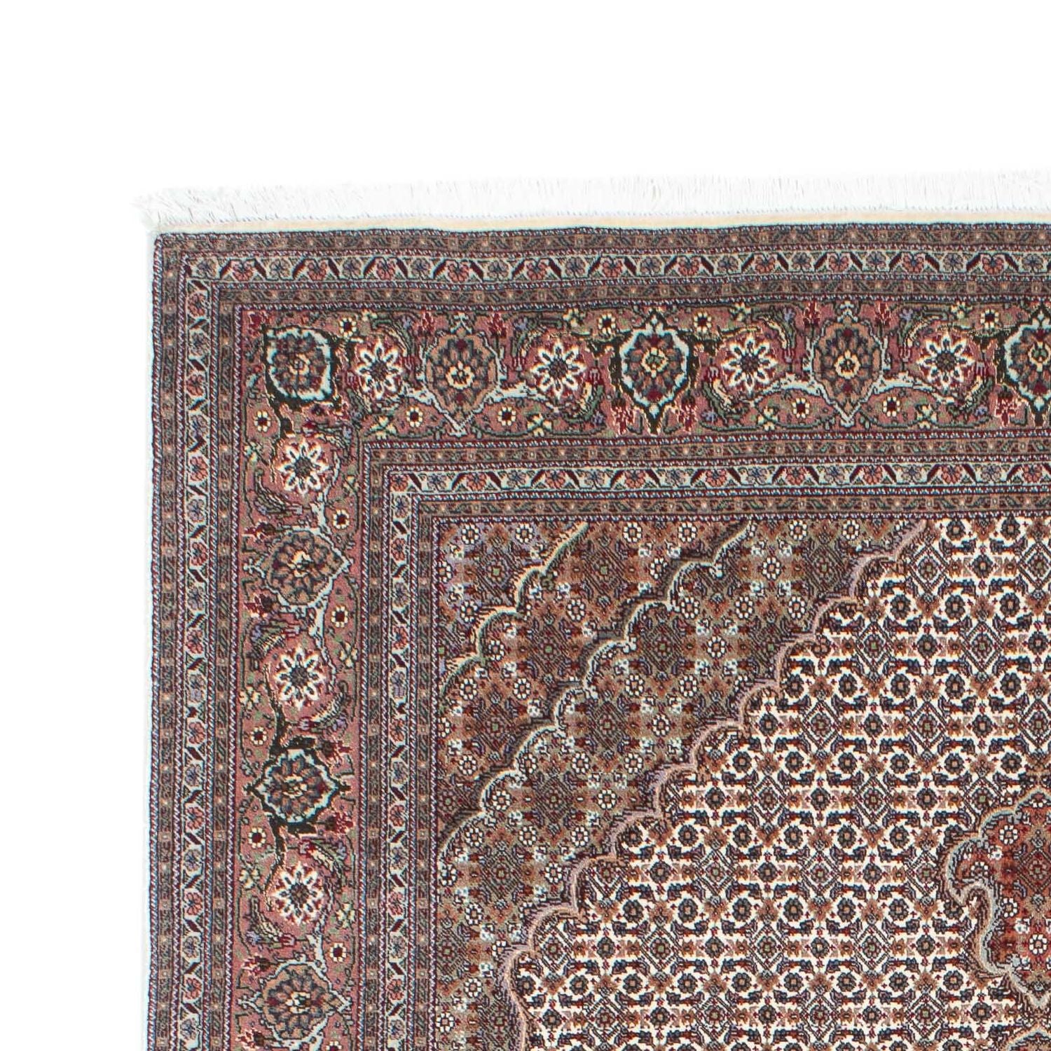 Tappeto Persero - Tabriz - 212 x 153 cm - marrone chiaro