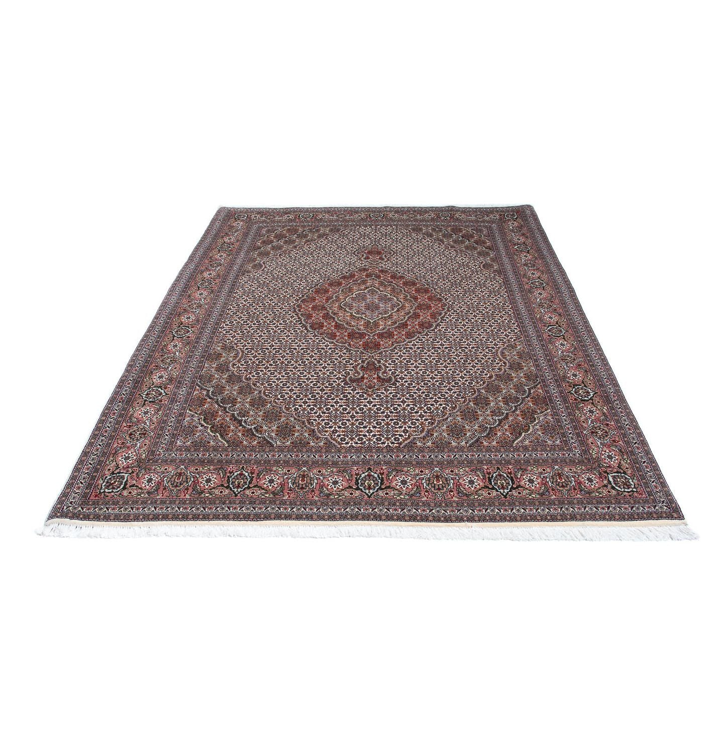 Tappeto Persero - Tabriz - 212 x 153 cm - marrone chiaro