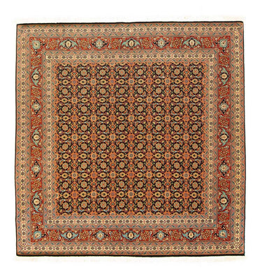Tappeto Persero - Tabriz - Reale quadrato  - 156 x 155 cm - nero