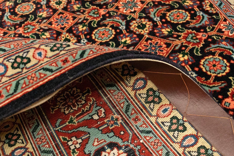 Tappeto Persero - Tabriz - Reale quadrato  - 156 x 155 cm - nero