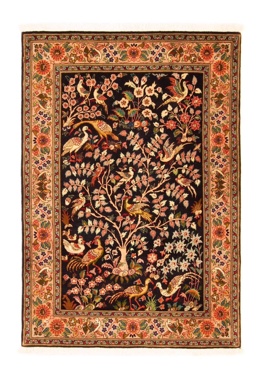 Tappeto Persero - Tabriz - Reale - 148 x 100 cm - blu scuro