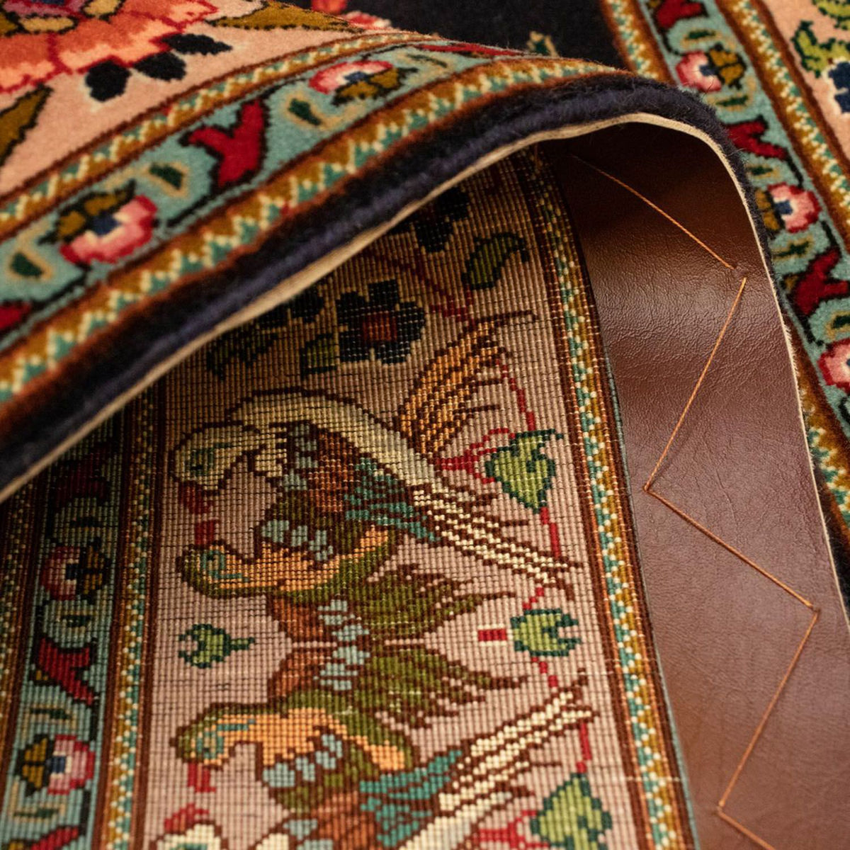 Tappeto Persero - Tabriz - Reale - 148 x 100 cm - blu scuro