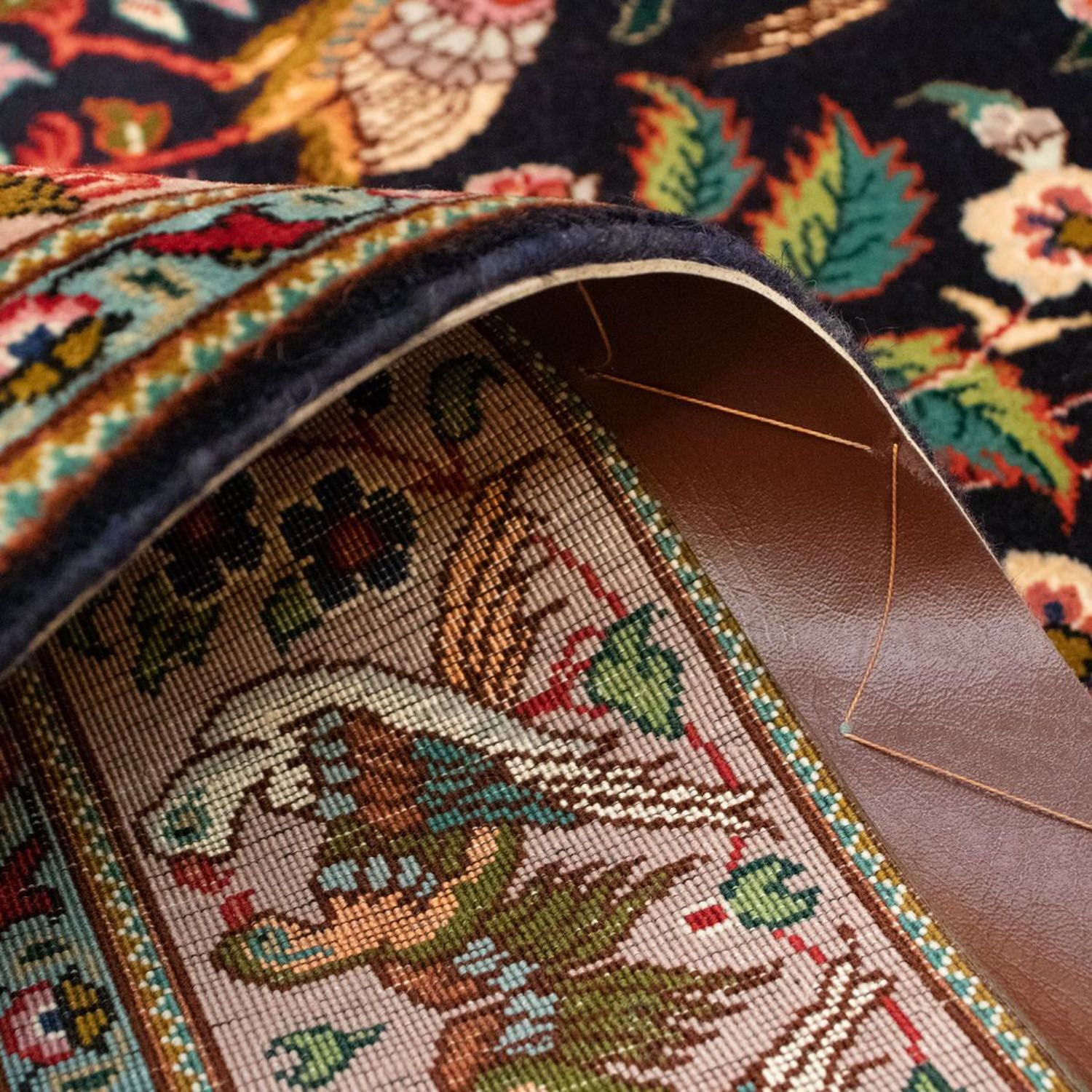 Tappeto Persero - Tabriz - Reale - 148 x 100 cm - blu scuro