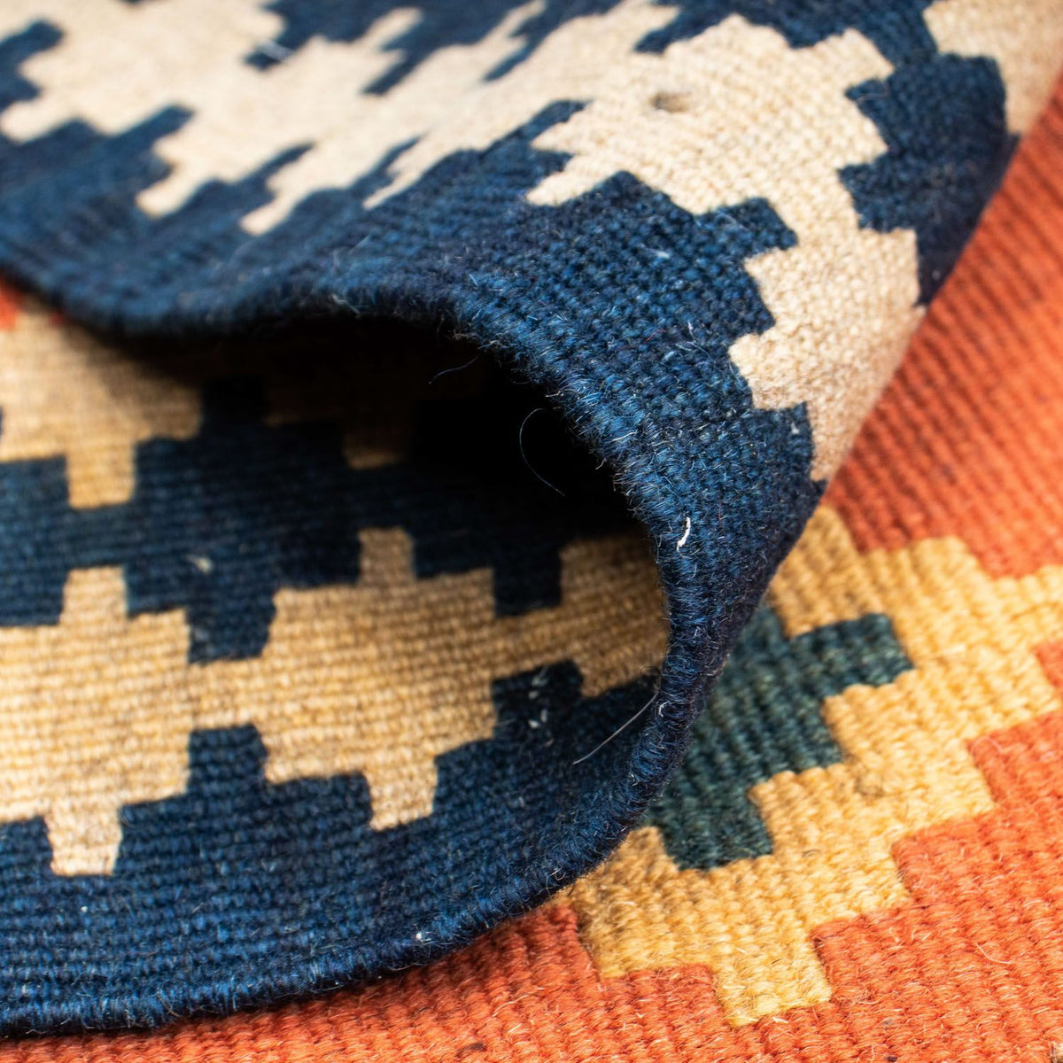 Tappeto Kelim - Orientale - 192 x 123 cm - ruggine