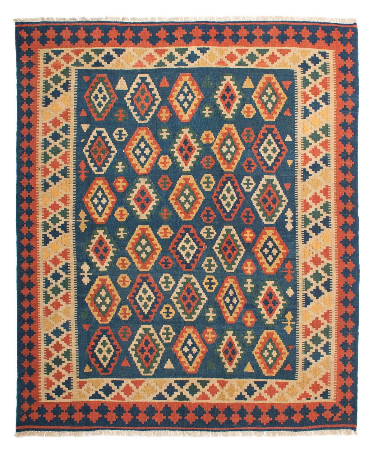 Tappeto Kelim - Orientale - 232 x 194 cm - blu