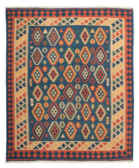 Tappeto Kelim - Orientale - 232 x 194 cm - blu