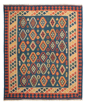 Tappeto Kelim - Orientale - 232 x 194 cm - blu