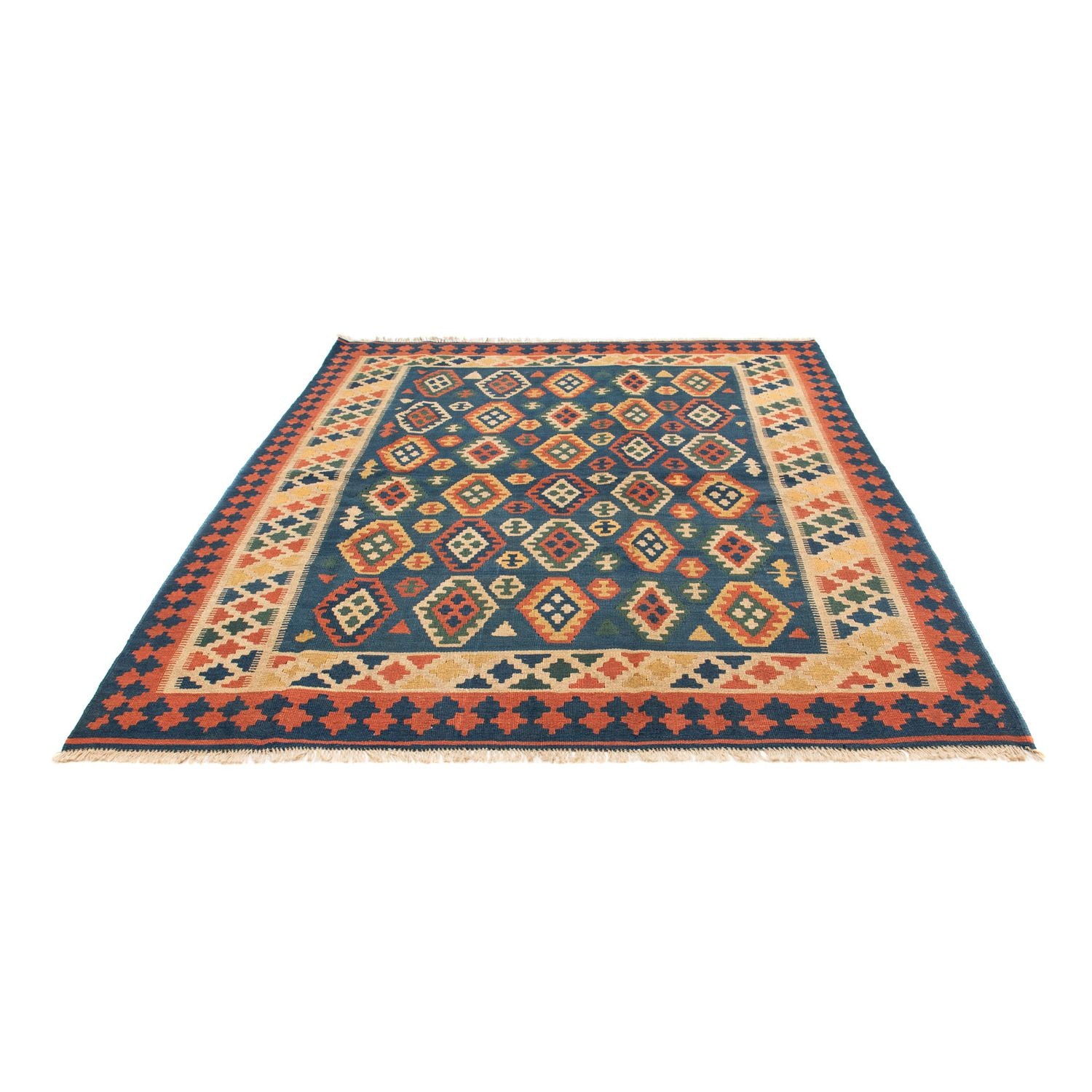 Tappeto Kelim - Orientale - 232 x 194 cm - blu
