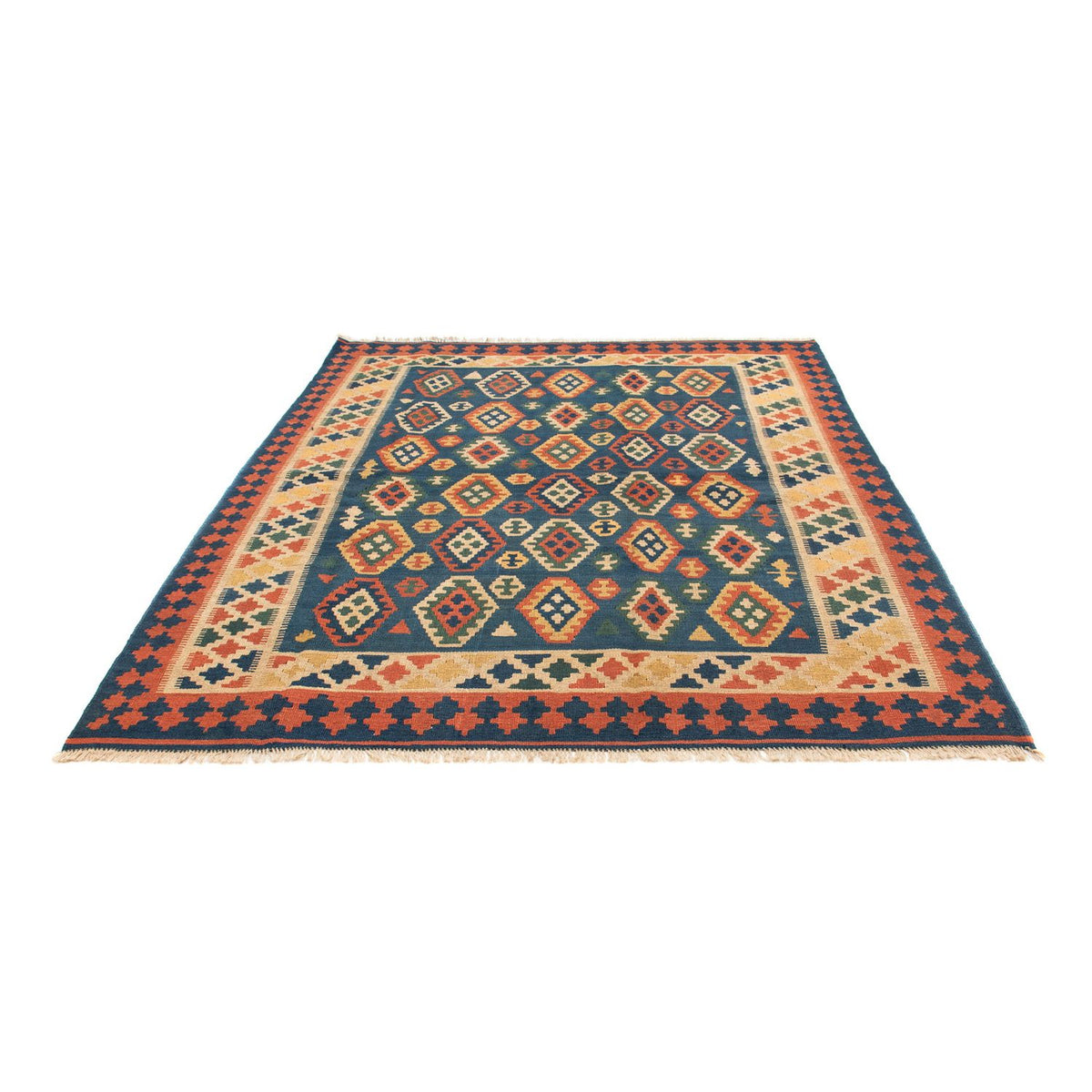 Tappeto Kelim - Orientale - 232 x 194 cm - blu