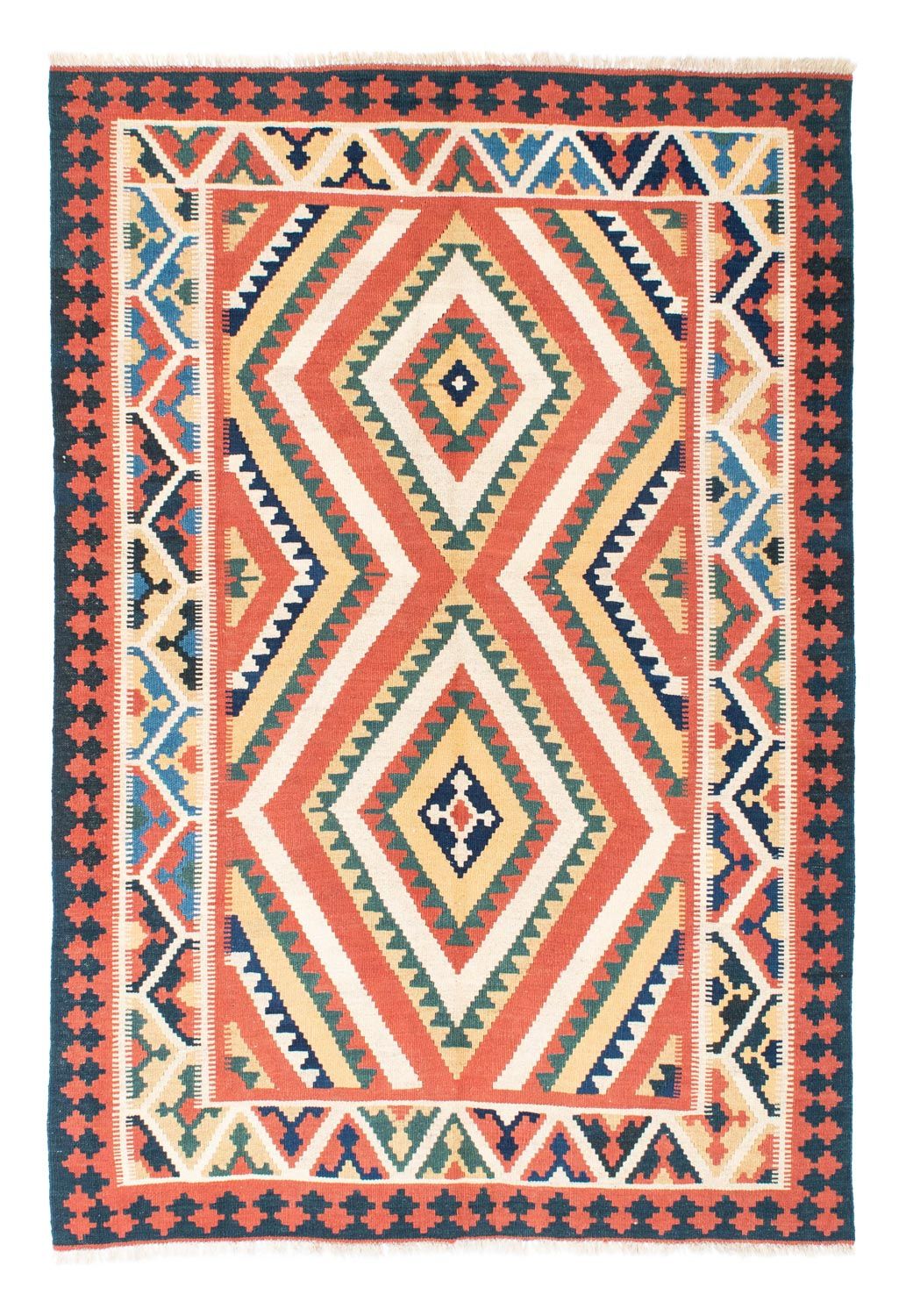 Tappeto Kelim - Orientale - 212 x 146 cm - ruggine