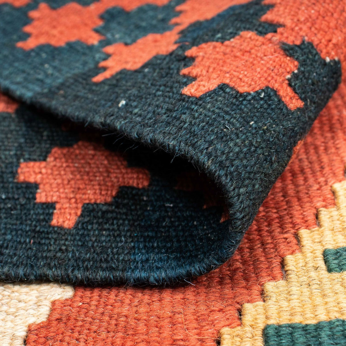 Tappeto Kelim - Orientale - 212 x 146 cm - ruggine