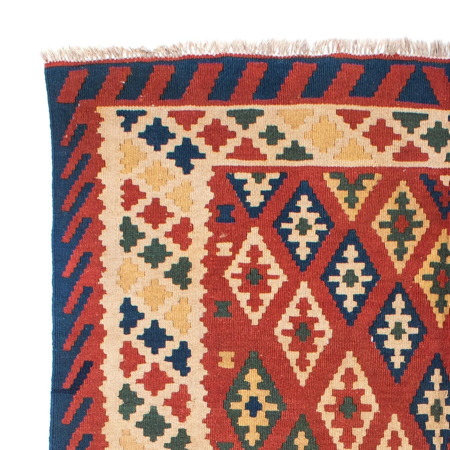 Tappeto Kelim - Orientale - 206 x 156 cm - rosso scuro